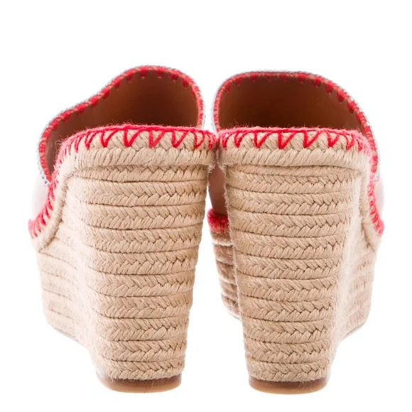 Valentino leather platform espadrille sandals IT39.5 Includes dust bag and box - Picture 2 of 7